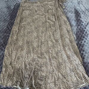 URBAN Romantics Leopard Print Maxi Skirt